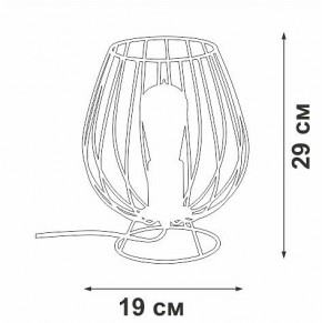 Настольная лампа декоративная Vitaluce V4296 V4296-0/1L в Полевском - polevskoy.ok-mebel.com | фото 3