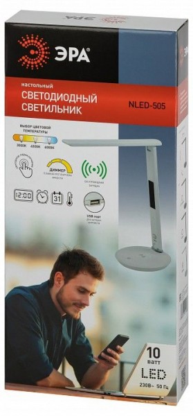 Настольная лампа офисная Эра  NLED-505-10W-W в Полевском - polevskoy.ok-mebel.com | фото 5