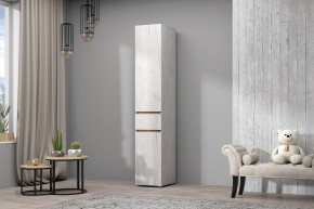 Пенал Лиана (Дуб Крафт Белый/Дуб Крафт Золотой) в Полевском - polevskoy.ok-mebel.com | фото