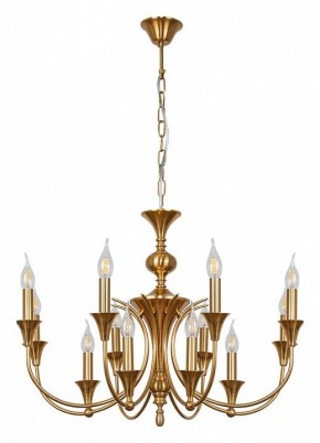 Подвесная люстра Arte Lamp Collinetta A4094LM-12PB в Полевском - polevskoy.ok-mebel.com | фото 2