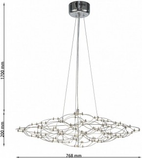 Подвесная люстра Favourite Thinner 4305-8P в Полевском - polevskoy.ok-mebel.com | фото 5