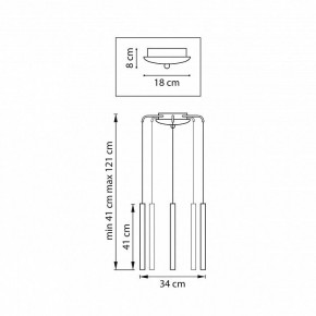 Подвесная люстра Lightstar Tubo L5T747237 в Полевском - polevskoy.ok-mebel.com | фото 3