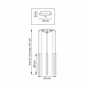 Подвесная люстра Lightstar Tubo L5T747347 в Полевском - polevskoy.ok-mebel.com | фото 3
