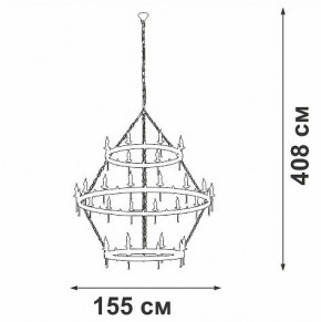 Подвесная люстра Vitaluce V1872 V1872-7/16+8+8 в Полевском - polevskoy.ok-mebel.com | фото 3