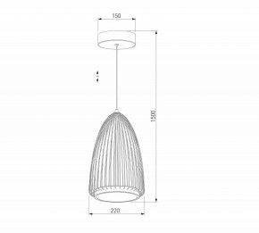 Подвесной светильник Eurosvet Comodita 40009/1 LED черный в Полевском - polevskoy.ok-mebel.com | фото 5