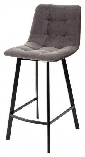 Полубарный стул CHILLI-QB SQUARE графит #14, велюр / черный каркас (H=66cm) М-City в Полевском - polevskoy.ok-mebel.com | фото