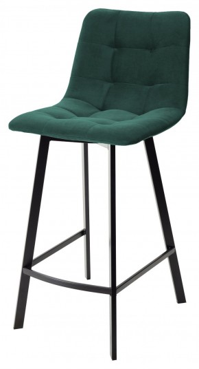 Полубарный стул CHILLI-QB SQUARE зеленый #19, велюр / черный каркас (H=66cm) М-City в Полевском - polevskoy.ok-mebel.com | фото