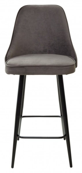 Полубарный стул NEPAL-PB ГРАФИТ #14, велюр/ черный каркас (H=68cm) М-City в Полевском - polevskoy.ok-mebel.com | фото 6