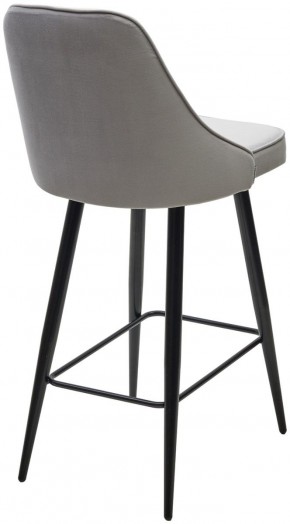 Полубарный стул NEPAL-PB СВЕТЛО- СЕРЫЙ BM-4, велюр/ черный каркас (H=68cm) М-City в Полевском - polevskoy.ok-mebel.com | фото 4