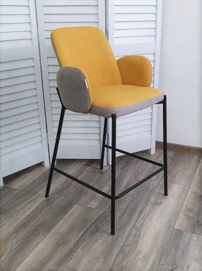 Полубарный стул NYX (H=65cm) VF106 желтый / VF120 серый М-City в Полевском - polevskoy.ok-mebel.com | фото 1