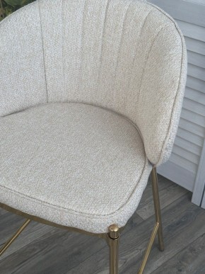 Полубарный стул WENDY TRF-11 светло-бежевый, ткань / золотой каркас (H=65) М-City в Полевском - polevskoy.ok-mebel.com | фото