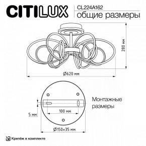 Потолочная люстра Citilux Salma Smart CL224A162 в Полевском - polevskoy.ok-mebel.com | фото 12