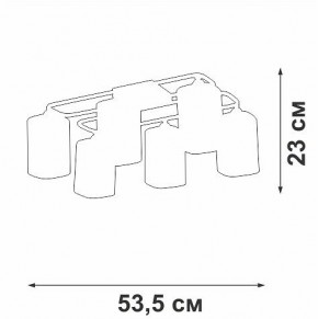 Потолочная люстра Vitaluce V3092 V3092-1/6PL в Полевском - polevskoy.ok-mebel.com | фото 4