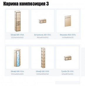 Прихожая Карина (модульная) в Полевском - polevskoy.ok-mebel.com | фото 8