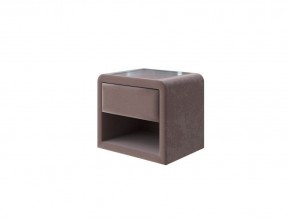 PROxSON Тумба Cube (Ткань: Велюр Shaggy Chocolate) 52x41 в Полевском - polevskoy.ok-mebel.com | фото 1