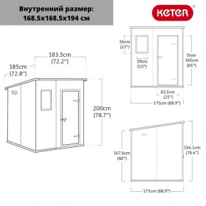 Сарай Манор Пентхаус 6x6 (MANOR PENT 6x6) в Полевском - polevskoy.ok-mebel.com | фото 3