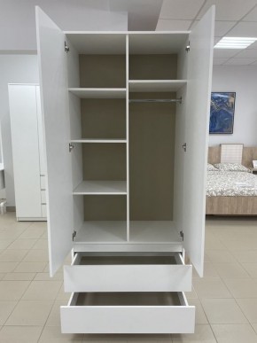 Шкаф 2-ств. с 2 ящиками "Бьянко" в Полевском - polevskoy.ok-mebel.com | фото 2