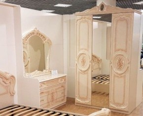 Шкаф 3-х дверный с зеркалами (01.143) Роза (беж) в Полевском - polevskoy.ok-mebel.com | фото 3