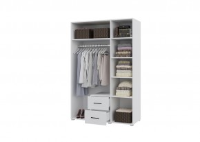 Шкаф 3-х створчатый с ящиками VICTOR (Белый) в Полевском - polevskoy.ok-mebel.com | фото 2