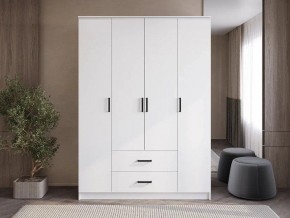 Шкаф 4-х створчатый Титан (белый) в Полевском - polevskoy.ok-mebel.com | фото