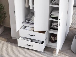 Шкаф 4-х створчатый Титан (белый) в Полевском - polevskoy.ok-mebel.com | фото 3