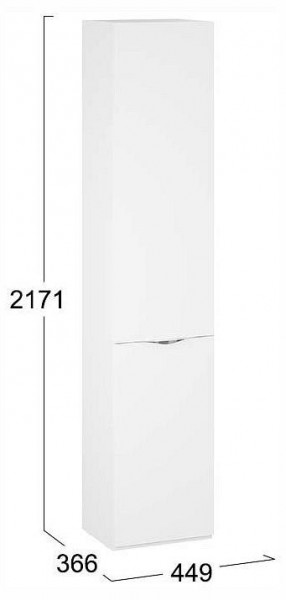 Шкаф для белья Глосс СМ-319.07.011 в Полевском - polevskoy.ok-mebel.com | фото 4