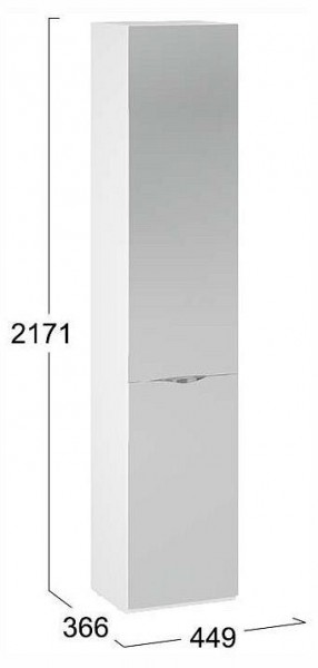 Шкаф для белья Глосс СМ-319.07.012 в Полевском - polevskoy.ok-mebel.com | фото 4