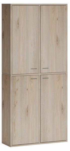Шкаф книжный Домино СУ(ш2в2)+4ФГ в Полевском - polevskoy.ok-mebel.com | фото