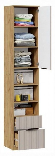 Шкаф комбинированный Хилтон Исп. 2 в Полевском - polevskoy.ok-mebel.com | фото 3