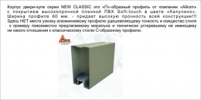 Шкаф-купе 1500 серии NEW CLASSIC K6Z+K6+B2+PL3 (2 ящика+2 штанги) профиль «Капучино» в Полевском - polevskoy.ok-mebel.com | фото 17