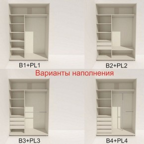 Шкаф-купе 1600 серии SOFT D1+D3+B2+PL1 (2 ящика+1штанга) профиль «Графит» в Полевском - polevskoy.ok-mebel.com | фото 5