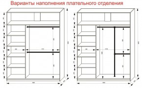 Шкаф-купе 1800 серии SOFT D8+D2+B2+PL4 (2 ящика+F обр.штанга) профиль «Графит» в Полевском - polevskoy.ok-mebel.com | фото 8