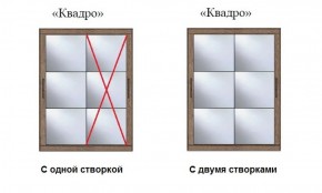 Шкаф-купе №19 Серия 3 Квадро (1500) Ясень Анкор светлый в Полевском - polevskoy.ok-mebel.com | фото 3