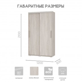Шкаф-купе ШКК-11 (ясень белый) в Полевском - polevskoy.ok-mebel.com | фото 7