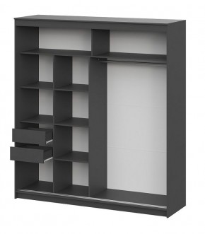 Шкаф-купе ШКП 3 МАКС (2000) Графит серый в Полевском - polevskoy.ok-mebel.com | фото 3