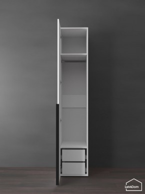 Шкаф Linnea MHR-1-3 2050х400х510 (Белый-М 11.1.2) в Полевском - polevskoy.ok-mebel.com | фото 6