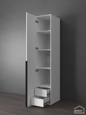 Шкаф Linnea MHR-1-3 2050х400х510 (Белый-М 11.1.2) в Полевском - polevskoy.ok-mebel.com | фото 6