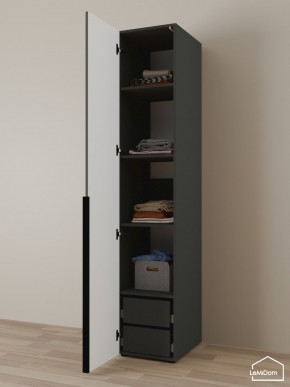 Шкаф Linnea MHR-1-4 2050х400х510 (Графит-М 11.1.25) в Полевском - polevskoy.ok-mebel.com | фото 5