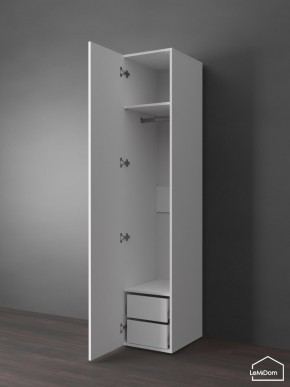 Шкаф Linnea MHR-1PO-3 2050х400х510 (Белый-М 11.1.2) в Полевском - polevskoy.ok-mebel.com | фото 4
