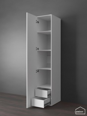 Шкаф Linnea MHR-1PO-4 2050х400х510 (Белый-М 11.1.2) в Полевском - polevskoy.ok-mebel.com | фото 4