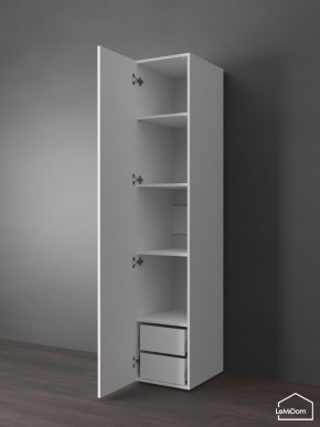 Шкаф Linnea MHR-1PO-4 2050х400х510 (Белый-М 11.1.2) в Полевском - polevskoy.ok-mebel.com | фото 5
