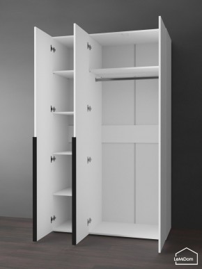 Шкаф Linnea MHR-3-1 2050х1200х510 (Белый-М 11.1.2) в Полевском - polevskoy.ok-mebel.com | фото 5