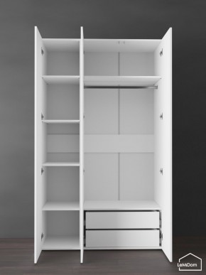 Шкаф Linnea MHR-3PO-2 2050х1200х510 (Белый-М 11.1.1) в Полевском - polevskoy.ok-mebel.com | фото 6