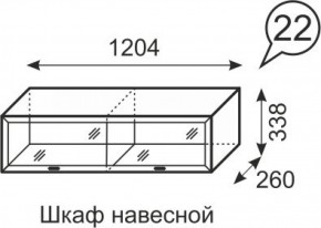 Шкаф навесной Венеция 22 бодега в Полевском - polevskoy.ok-mebel.com | фото 2