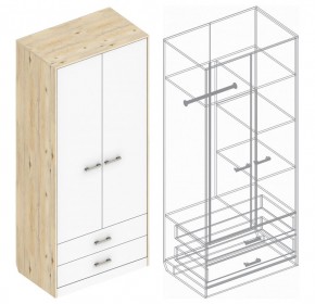 Шкаф "Милана" 2-х створчатый с 2 ящиками в Полевском - polevskoy.ok-mebel.com | фото 3