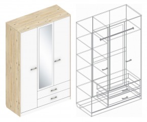 Шкаф "Милана" 3-х створчатый с 2 ящиками в Полевском - polevskoy.ok-mebel.com | фото 3