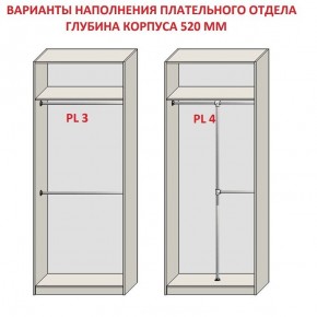 Шкаф распашной серия «ЗЕВС» (PL3/С1/PL2) Серый камень/Небраска натуральный в Полевском - polevskoy.ok-mebel.com | фото 10