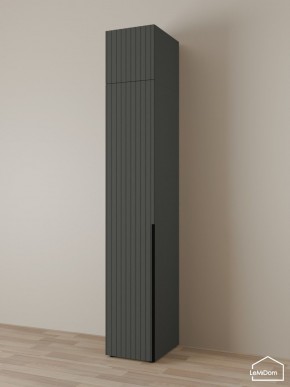 Шкаф с антресолью Linnea MHR-1A-1 2450х400х510 (Графит-М 11.1.25) в Полевском - polevskoy.ok-mebel.com | фото