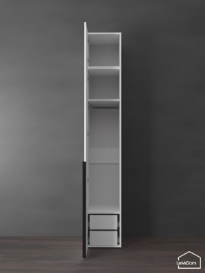 Шкаф с антресолью Linnea MHR-1A-3 2450х400х510 (Белый-М 11.1.2) в Полевском - polevskoy.ok-mebel.com | фото 5