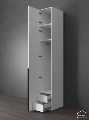 Шкаф с антресолью Linnea MHR-1A-3 2450х400х510 (Белый-М 11.1.2) в Полевском - polevskoy.ok-mebel.com | фото 6